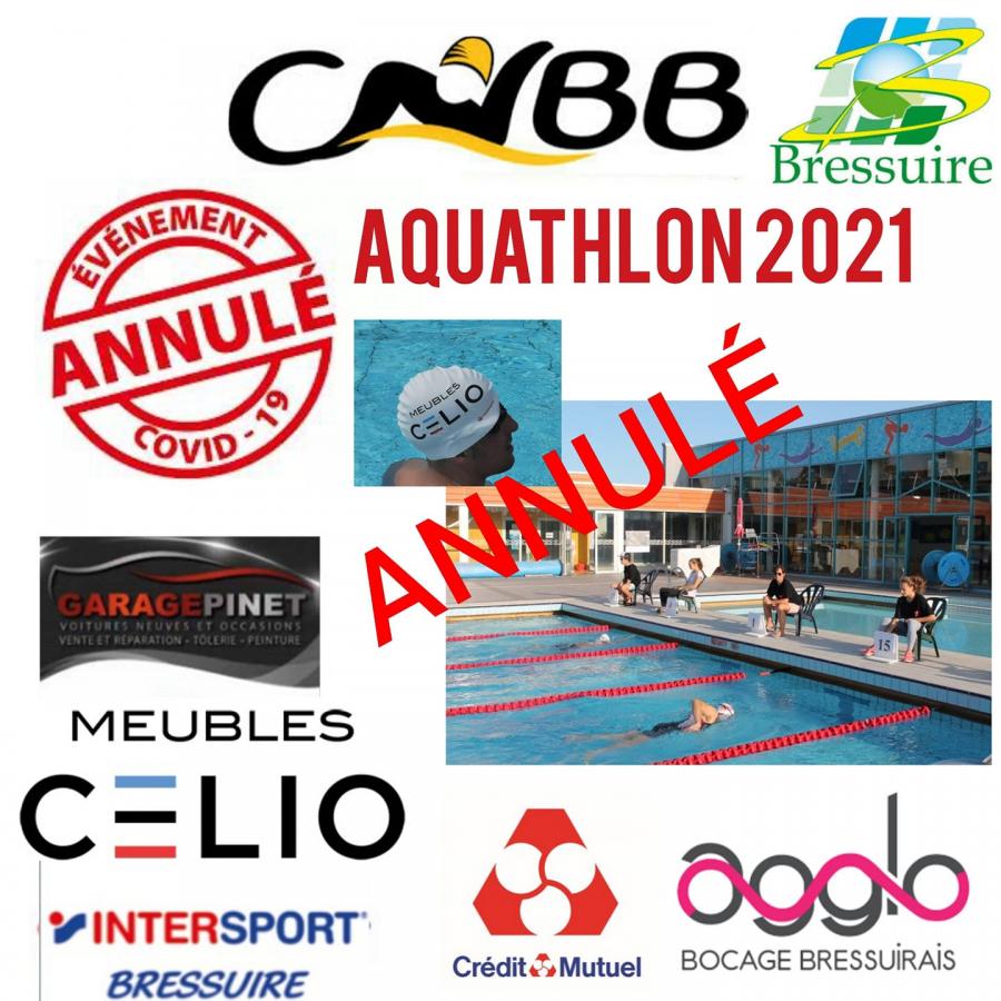 Annulation de l'Aquathlon 2021